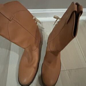 Chloe nude/pinkish Leather Women's Boots